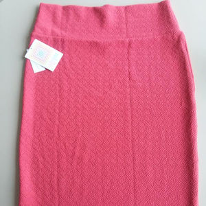 BNWT Lularoe Cassie Skirt Large Coral Orange